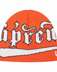 Supreme New Era Accent Beanie Orange