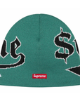 Supreme New Era Accent Beanie Green