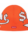 Supreme New Era Accent Beanie Orange