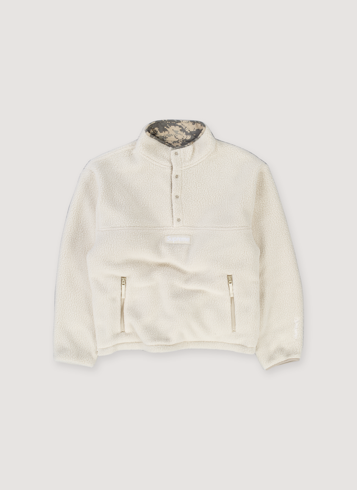 Supreme Polartec Shearling Reversible Pullover Natural (Pre-Owned) Supreme Polartec Shearling Reversible Pullover Natural (Pre-Owned) - Image 3 | Authenticated at Pieces Los Angeles