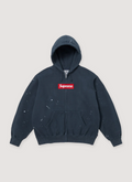 Supreme MM6 Maison Margiela Box Logo Zip Sweatshirt Navy Supreme MM6 Maison Margiela Box Logo Zip Sweatshirt Navy - Image 1 | Authenticated at Pieces Los Angeles