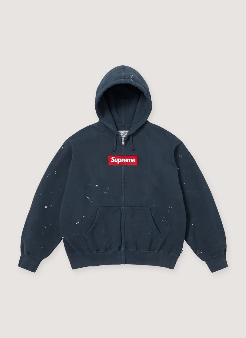 MM6 Box Logo Zip Navy
