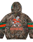 Supreme x Mitchell & Ness NCAA Hooded Stadium Jacket Camo