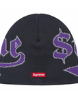 Supreme New Era Accent Beanie Navy