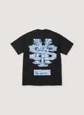 Supreme Snowman Tee Shirt Black with Bling Diamond Letter Graphic, back side Supreme Snowman Tee - Image 2 | Authenticated at Pieces Los Angeles