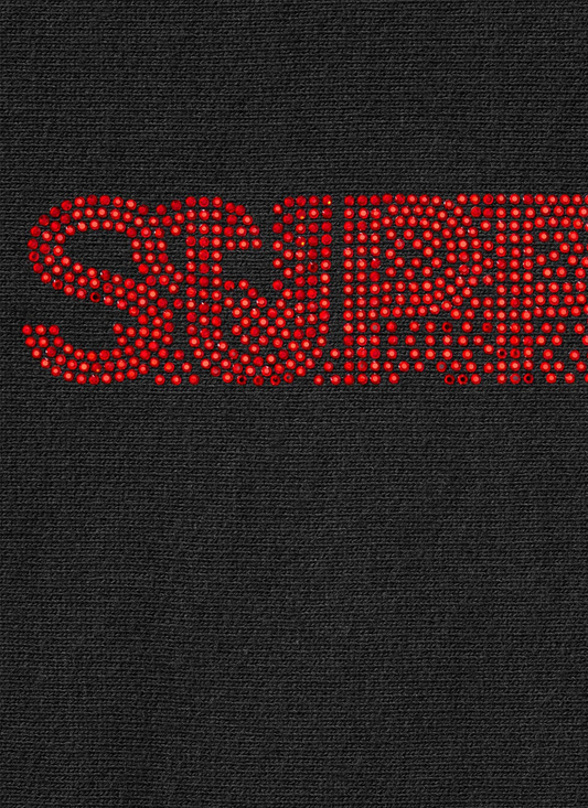 Supreme Swarovski Motion Logo Sweatshirt Black
