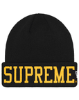 Supreme New Era Varsity Beanie Black Gold