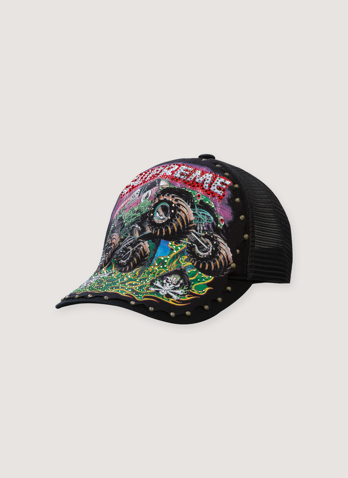 Supreme Monster Jam Grave Digger Trucker Hat Black