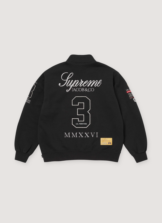 Supreme  La Martina Jacob & Co Zip Up Sweatshirt Black
