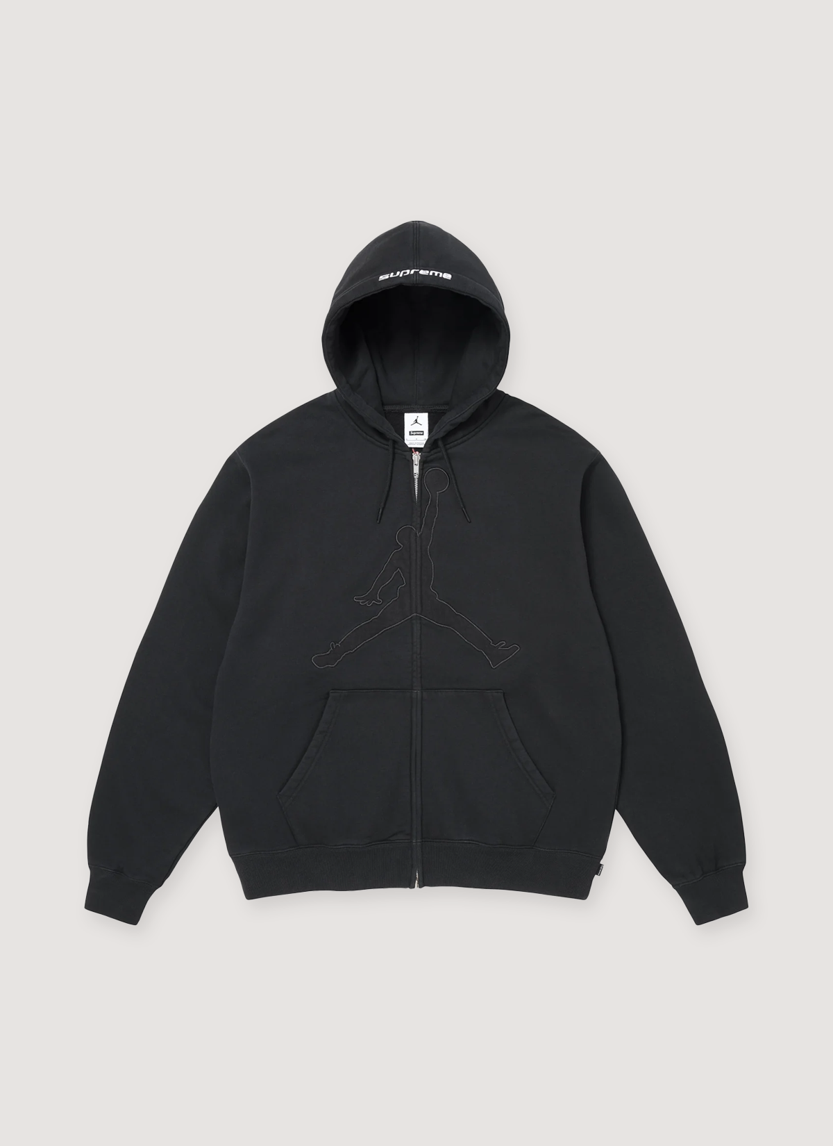 Supreme®/Jordan® ZipUp Hooded Sweatshirt Supreme Jordan Zip Up Sweatshirt – PIECES