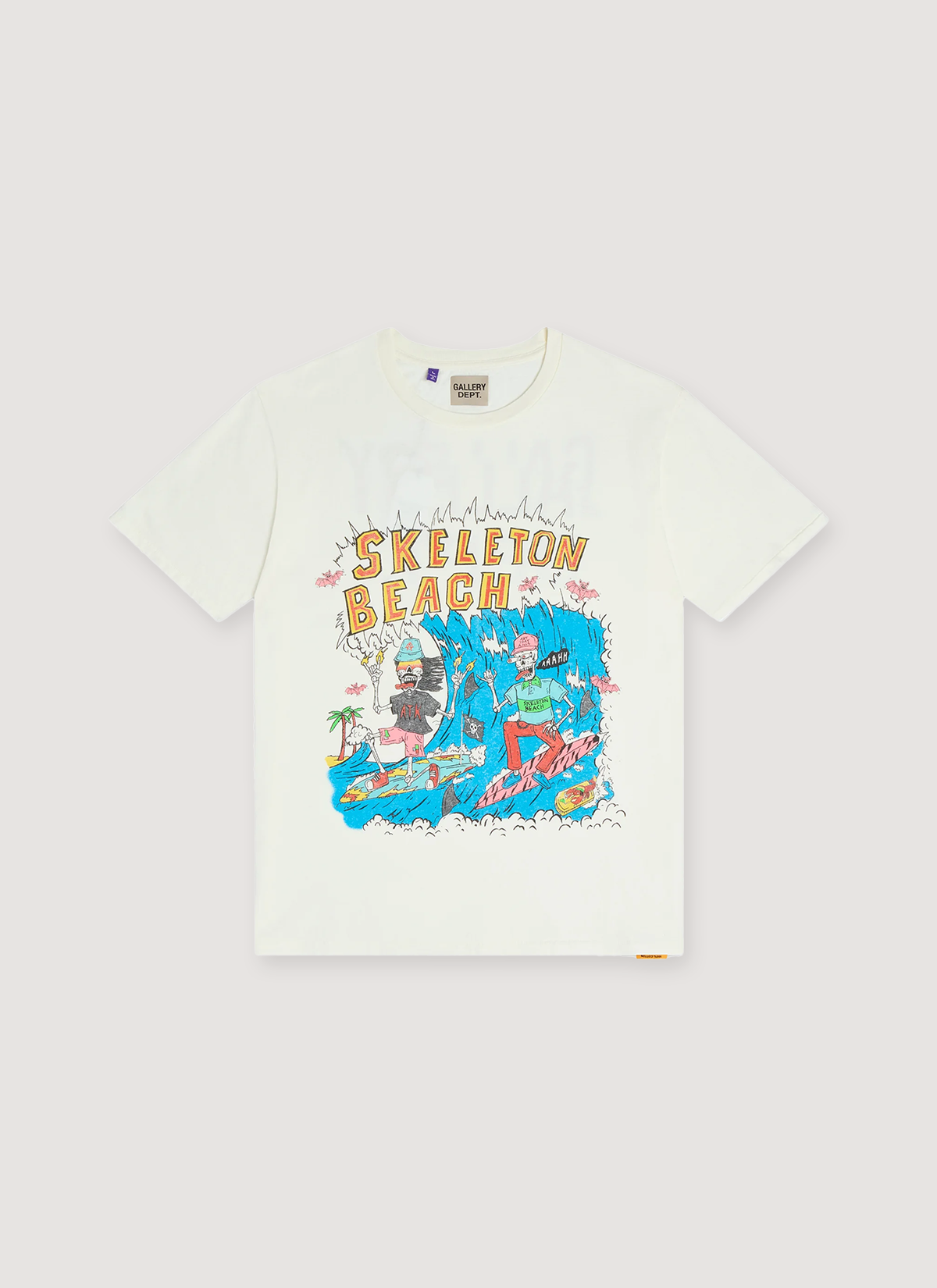 Gallery Dept. Skeleton Beach Surf Tee Archival White