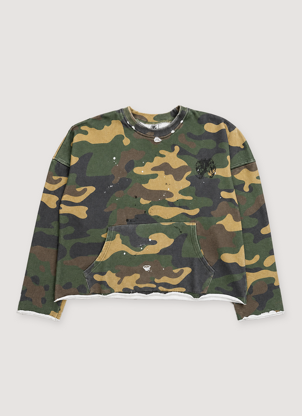 Saint Vanity Crewneck Camo Crewneck Camo - Authenticated Sweaters | Pieces Los Angeles