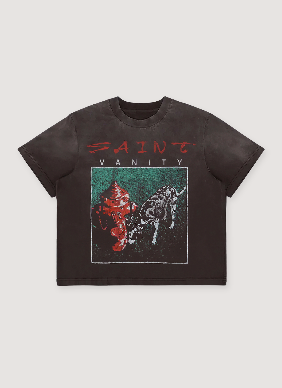 Saint Vanity Dalmatian Tee Vintage Black Saint Vanity Dalmatian Tee Vintage Black - Image 1 | Authenticated at Pieces Los Angeles