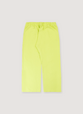 GV Gallery Limon Sweatpants Lime Green with French terry cotton, elasticated waist with drawcord, branded drawcords, slight distressing, printed logo, wide leg fit, back view GV Gallery Limon Sweatpants Lime Green - Image 2 | Authenticated at Pieces Los Angeles
