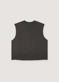 Enfants Riches Déprimés Sweet Surrender Of Alice Cutoff Faded Black tank top short back view Enfants Riches Déprimés Sweet Surrender of Alice Cut Off Faded Black - Image 2 | Authenticated at Pieces Los Angeles