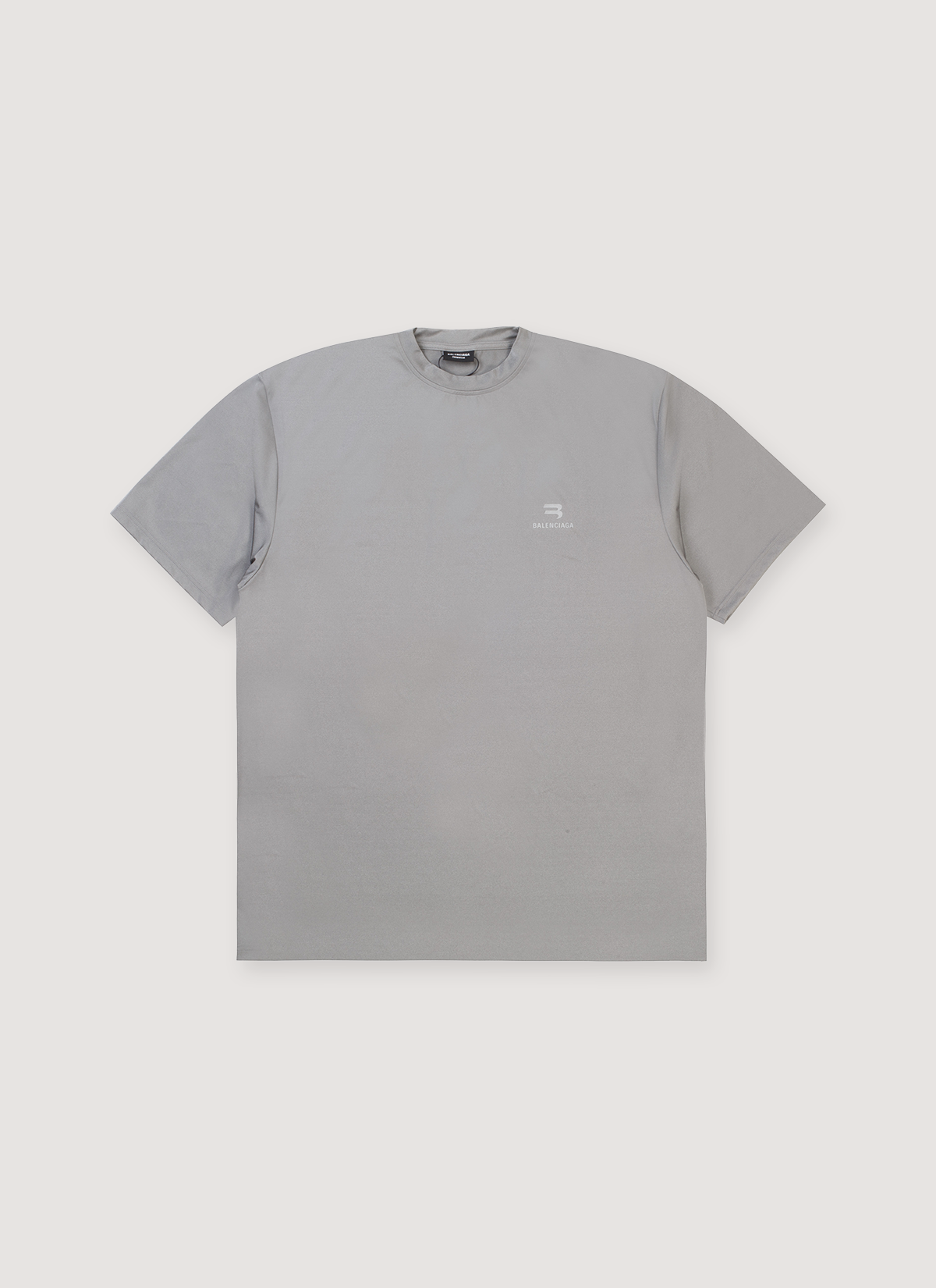 Balenciaga Swim Logo Tee Grey