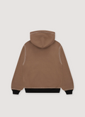 Sp5der Worldwide T&F Zip Sweatshirt Brown Sp5der Worldwide T&F Zip Sweatshirt Brown - Image 2 | Authenticated at Pieces Los Angeles