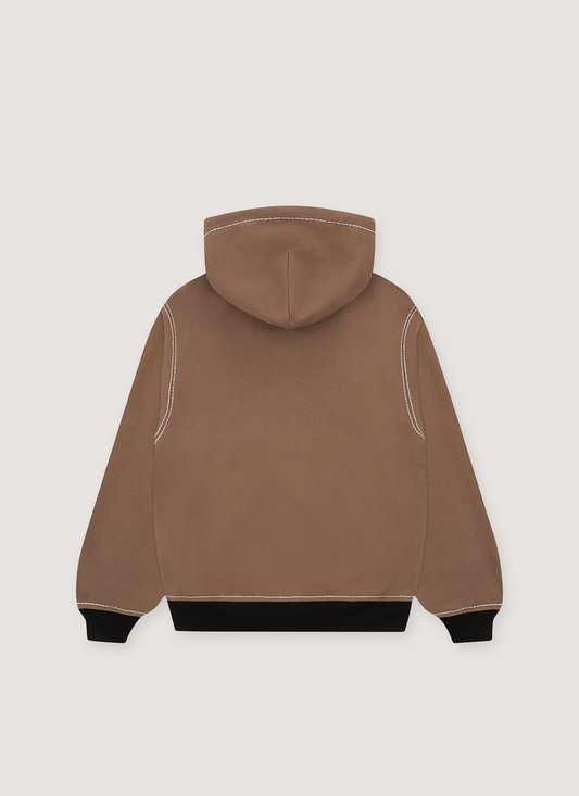 Sp5der Worldwide T&F Zip Sweatshirt Brown