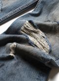 Pieces Thrashed Denim Dirty Indigo Pieces Thrashed Denim Dirty Indigo - Image 5 | Authenticated at Pieces Los Angeles