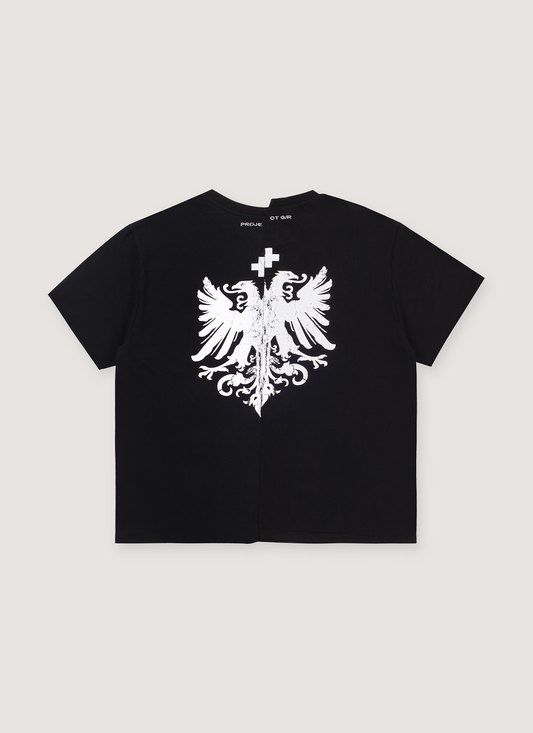 Project G/R Tight Fit Split Tee Black