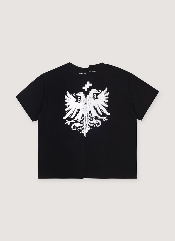 Project G/R Tight Fit Split Tee Black alternate view - Shop at Pieces Los Angeles