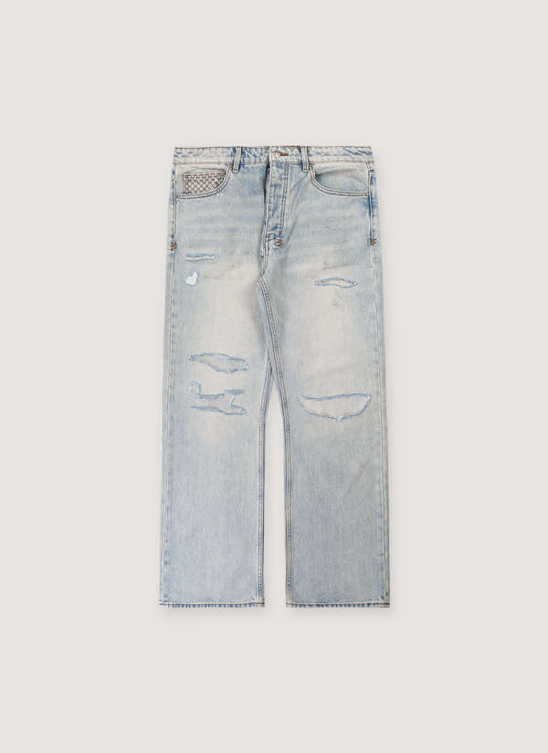 Ksubi Toro Seattle Repair Denim Blue Toro Seattle Repair Denim Blue - Authenticated Jeans | Pieces Los Angeles