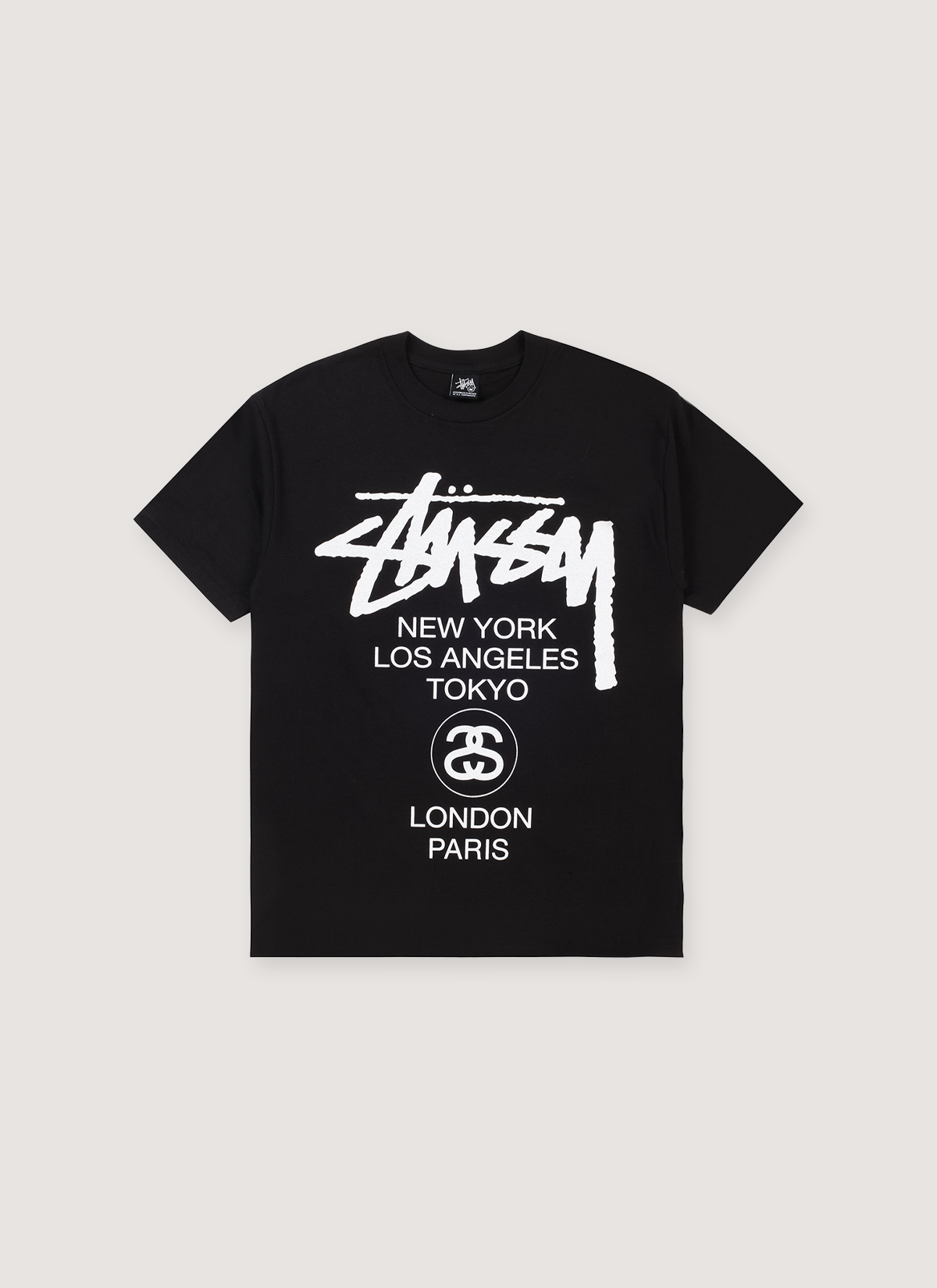 Stussy World Tour Tee Black