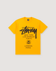 Stussy World Tour Tee Gold
