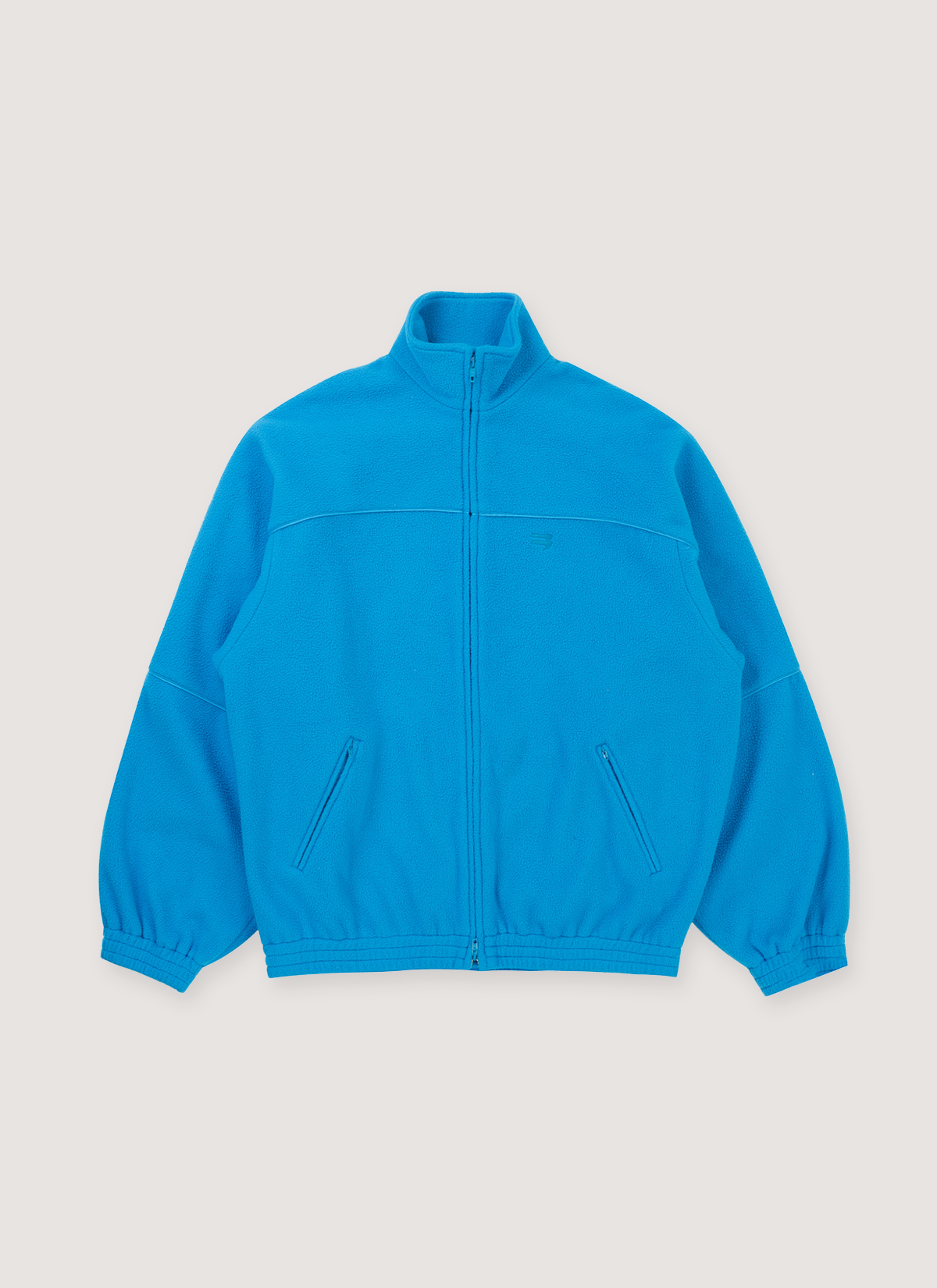 Balenciaga Fleece Tracksuit Jacket Cyclades Blue