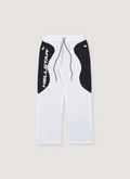 Hellstar Contrast Panel Trackpants White Black Hellstar Contrast Panel Trackpants White Black - Image 1 | Authenticated at Pieces Los Angeles