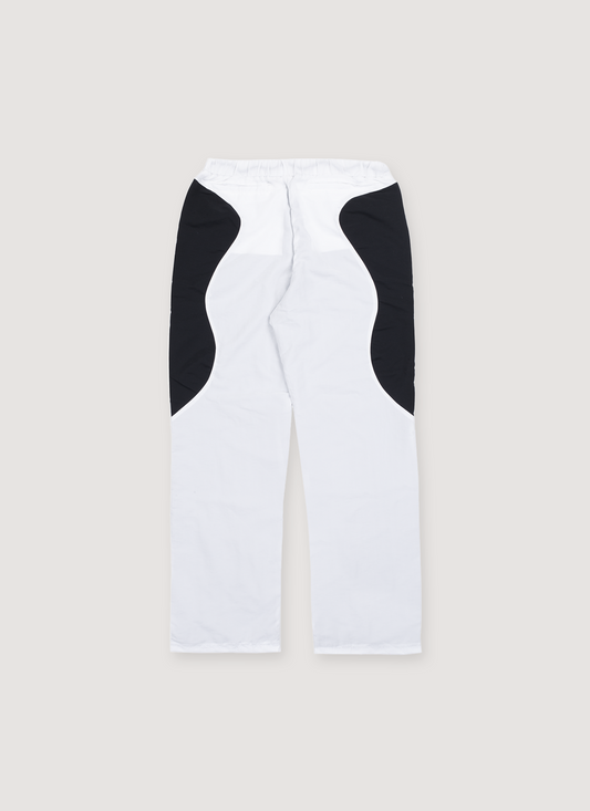 Hellstar Contrast Panel Trackpants White Black