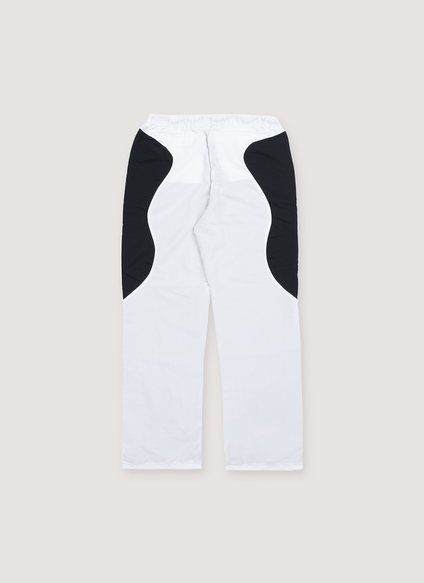 Hellstar Contrast Panel Trackpants White Black alternate view - Shop at Pieces Los Angeles
