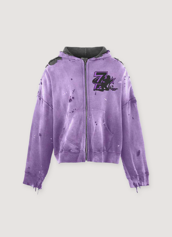 Triple Sevens Trap Reversible Zip Up Sweatshirt Purple Black Trap Reversible Zip Up Sweatshirt Purple Black - Authenticated Sweatshirts | Pieces Los Angeles