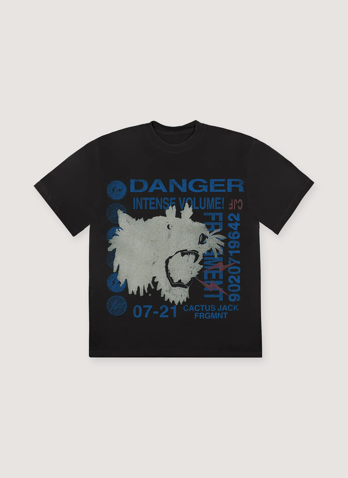 Travis Scott Danger Tee Vintage Black