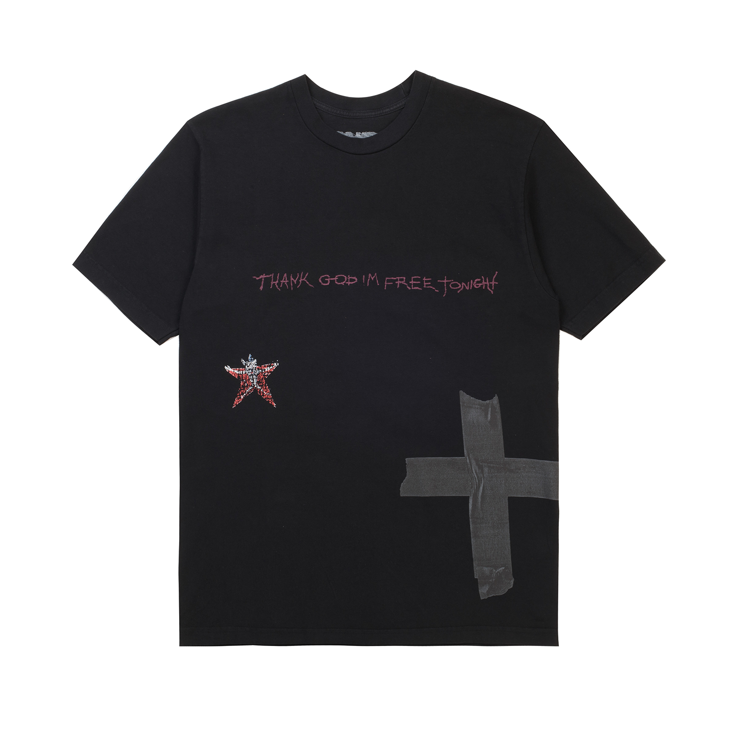 Travis Scott Thank God Tee Black