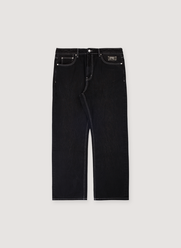 Revenge Tribal Cross Denim Jeans Black Tribal Cross Denim Jeans Black - Authenticated Jeans | Pieces Los Angeles