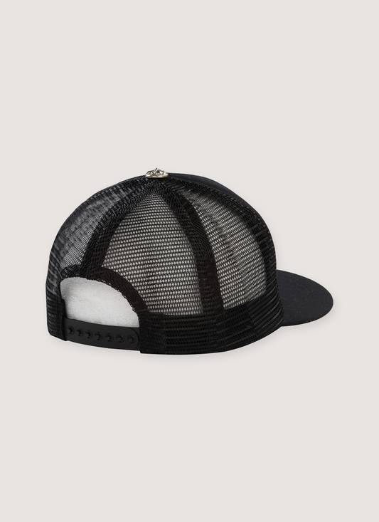 Chrome Hearts Cemetery Cross Trucker Hat Black