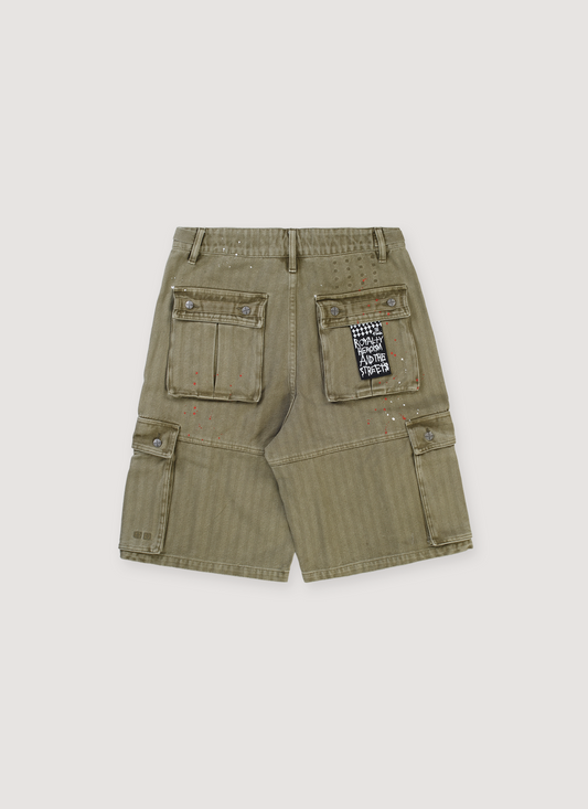 Ksubi Trooper Cargo Shorts Militant