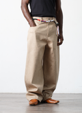 Pieces Back Pleated Trousers Dust Pieces Back Pleated Trousers Dust - Image 5 | Authenticated at Pieces Los Angeles