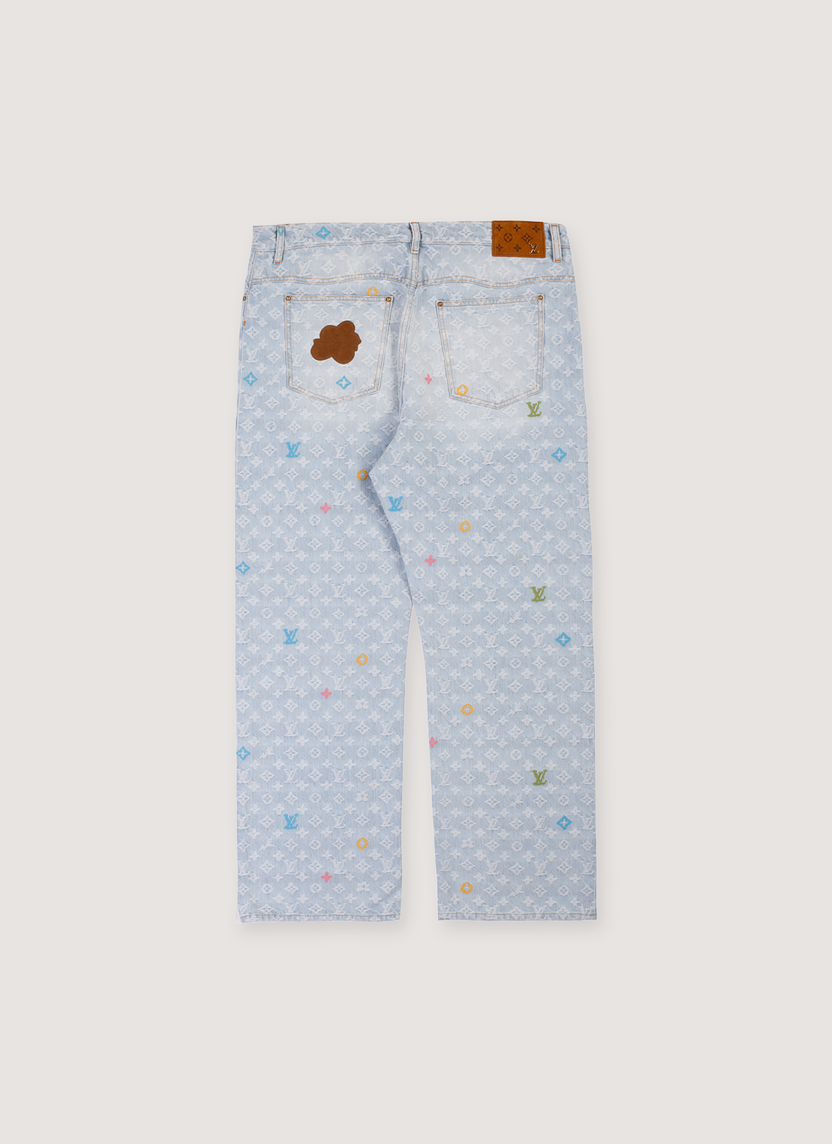 Louis Vuitton Tyler, the Creator Monogram Denim Pants Light Indigo Louis Vuitton Tyler, the Creator Monogram Denim Pants Light Indigo - Image 2 | Authenticated at Pieces Los Angeles