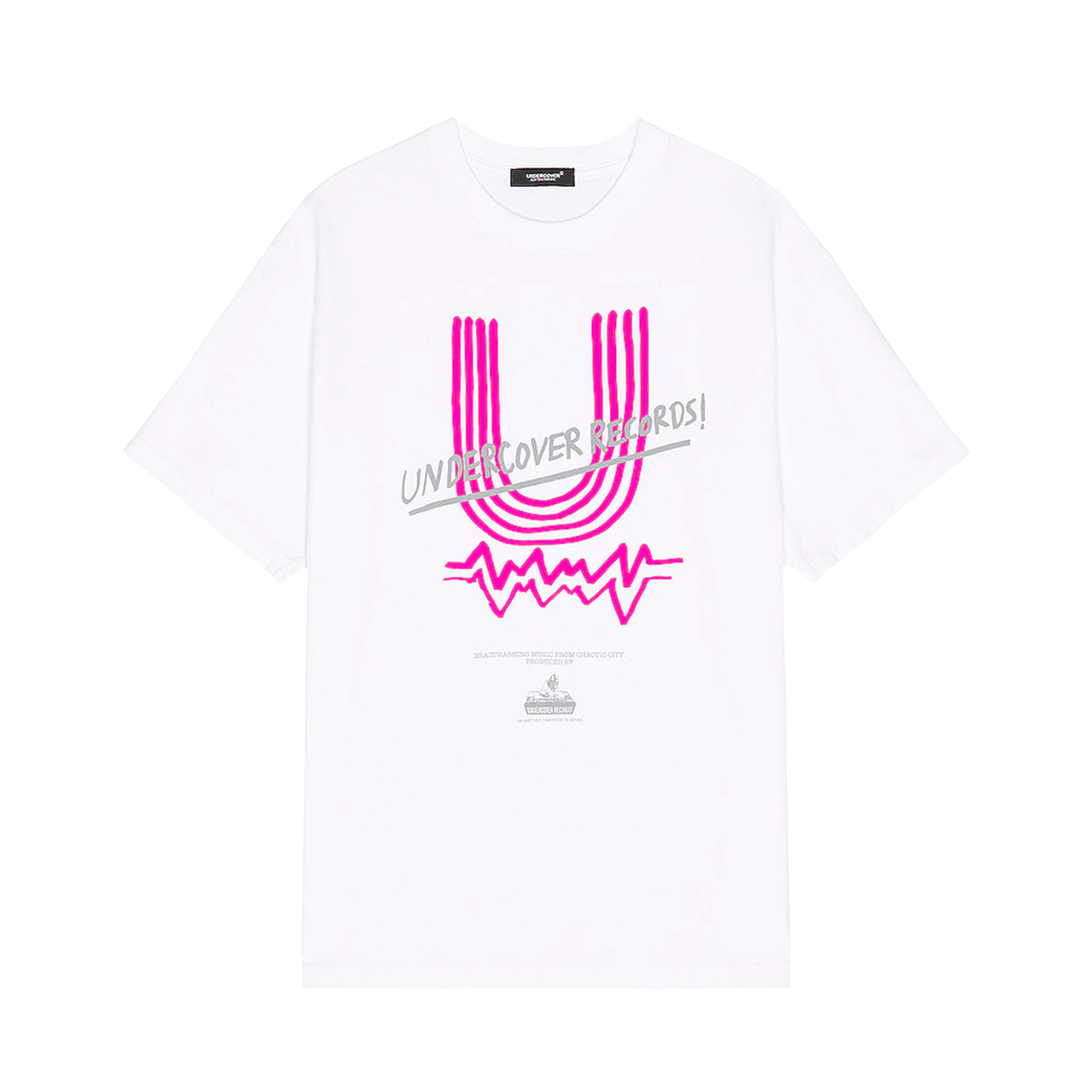 Undercover Records Tee White Pink