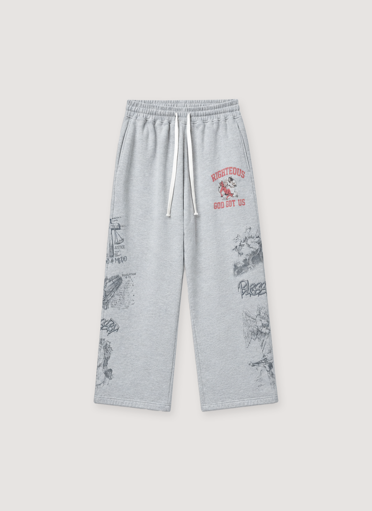 Righteous University Sweatpants Heather Grey