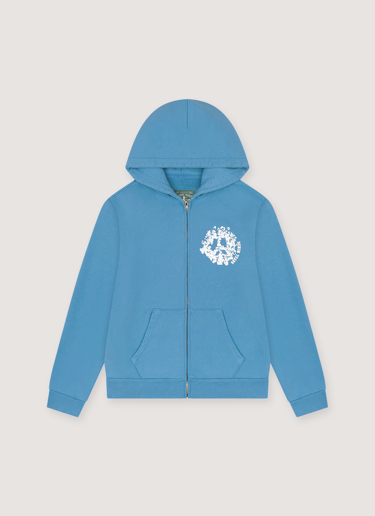 Denim Tears Denim University Zip Hoodie Light Blue – PIECES