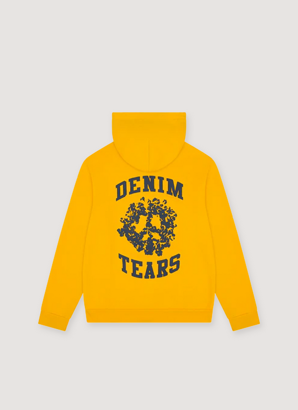 Denim Tears Denim University Zip Hoodie Yellow alternate view - Shop at Pieces Los Angeles
