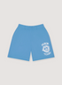 Denim Tears Denim University Mesh Shorts Baby Blue with Denim Tears text and wraith logo, front view