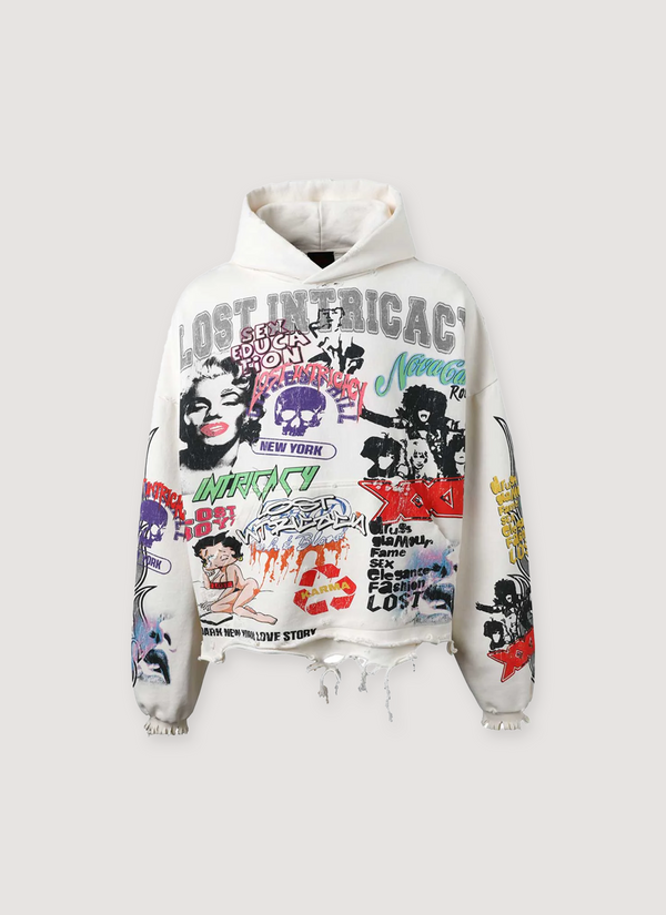 Lost Intricacy University Sweatshirt Cream University Sweatshirt Cream - Authenticated Sweatshirts | Pieces Los Angeles