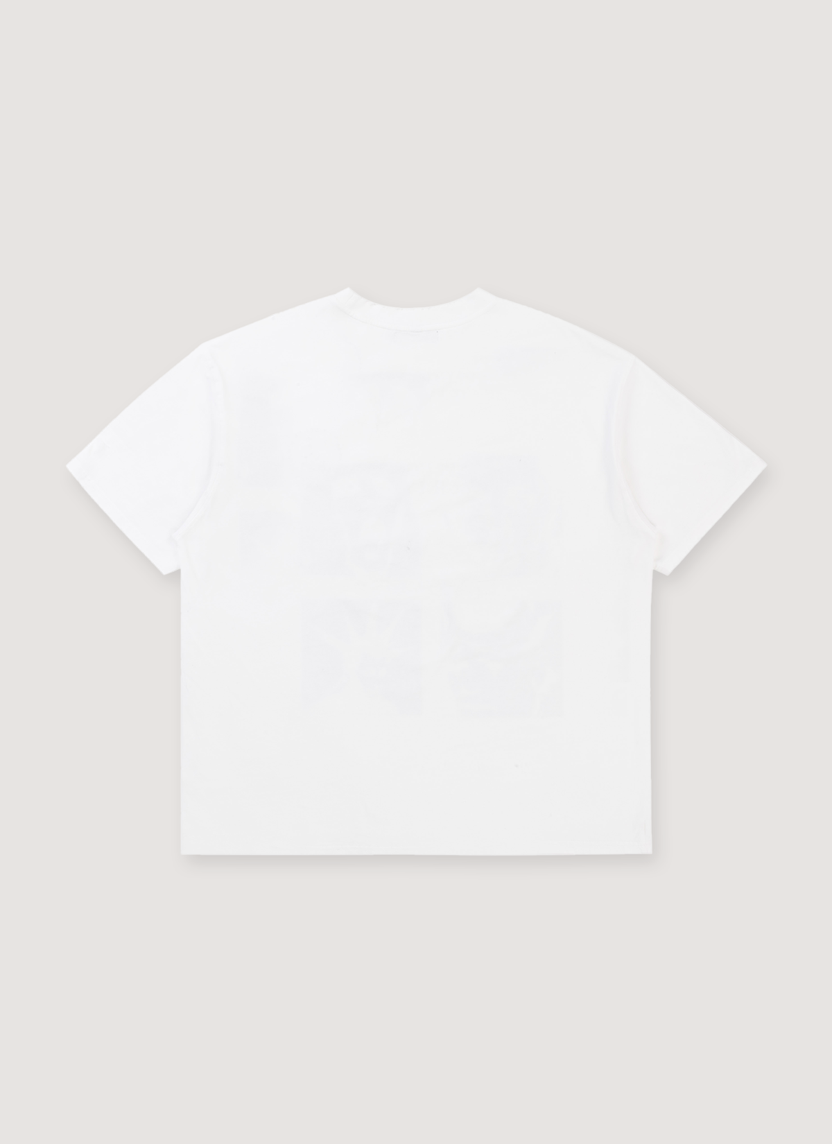 Boredom Kills Studded Unplug Tee White back view