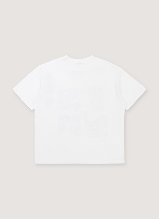 Boredom Kills Studded Unplug Tee White