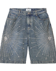 Vale Forever Cluster Denim Shorts Blue