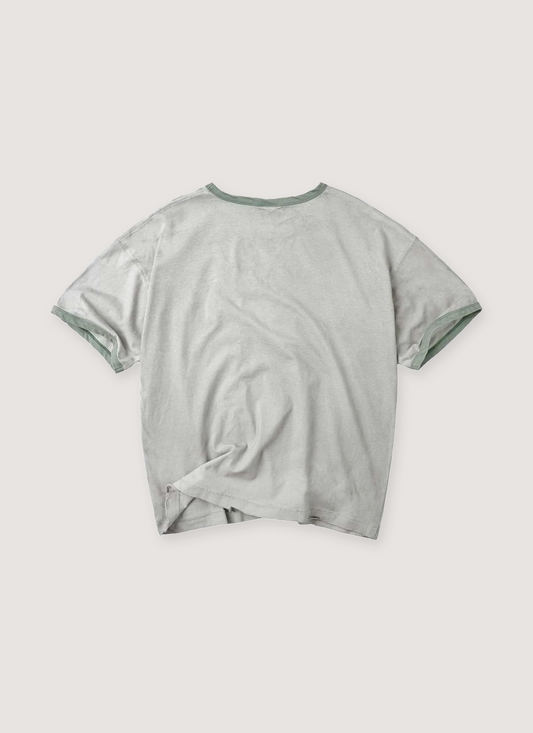 Vale Forever Camp Ringer Tee Green
